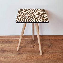 Hanah Home Shp150 Mesa Auxiliar Marrón y Blanco